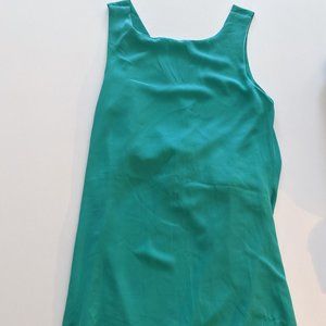 Turquoise backless dress